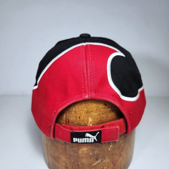 Puma Team Canada Hat Cap Youth Hook and Loop Shark Tooth Black Embroidered - Picture 8 of 10